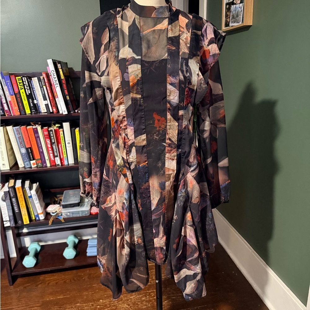 All Saints Fleur Abstract Dress - Picture 3 of 5